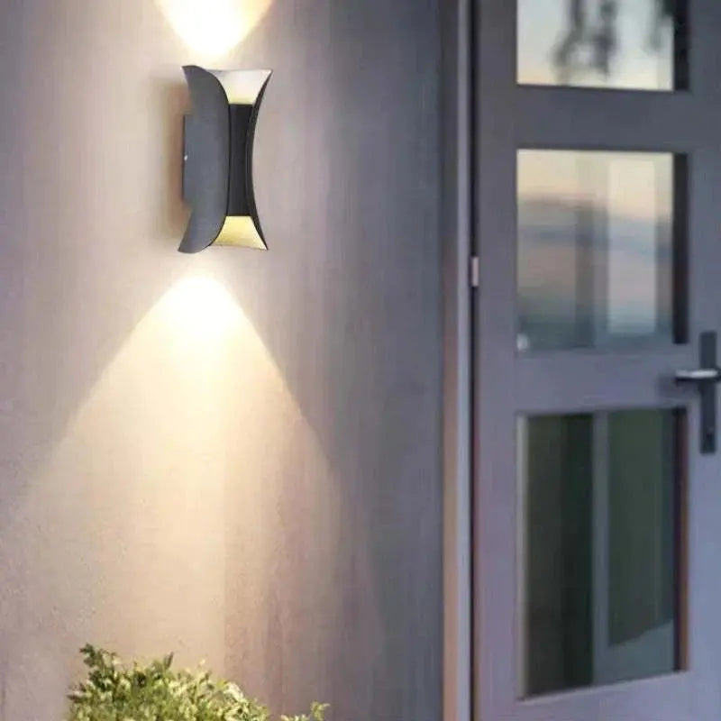 Vanntett aluminium LED-vegglampe Motelys
