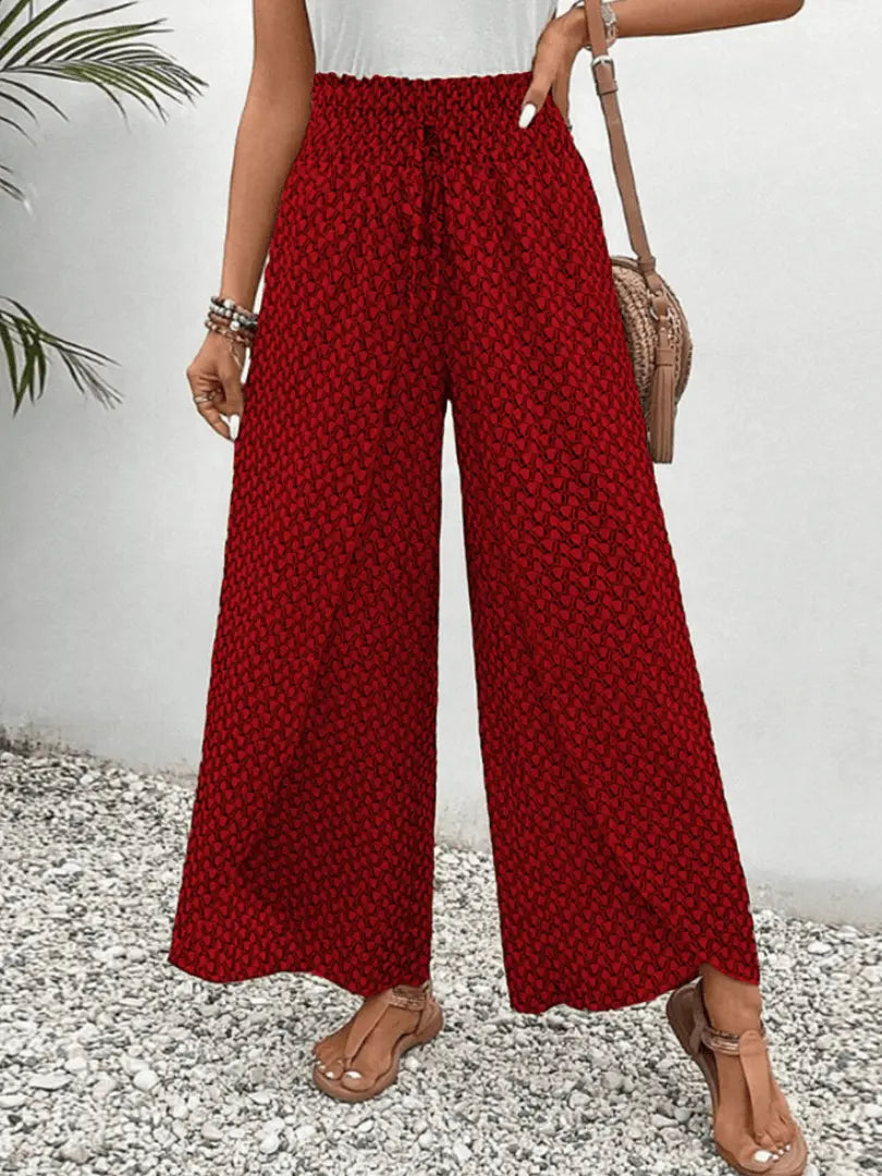 VibeTrend - Bukser med Trykk for En Frisk og Trendy Stilinspirasjon Motelys