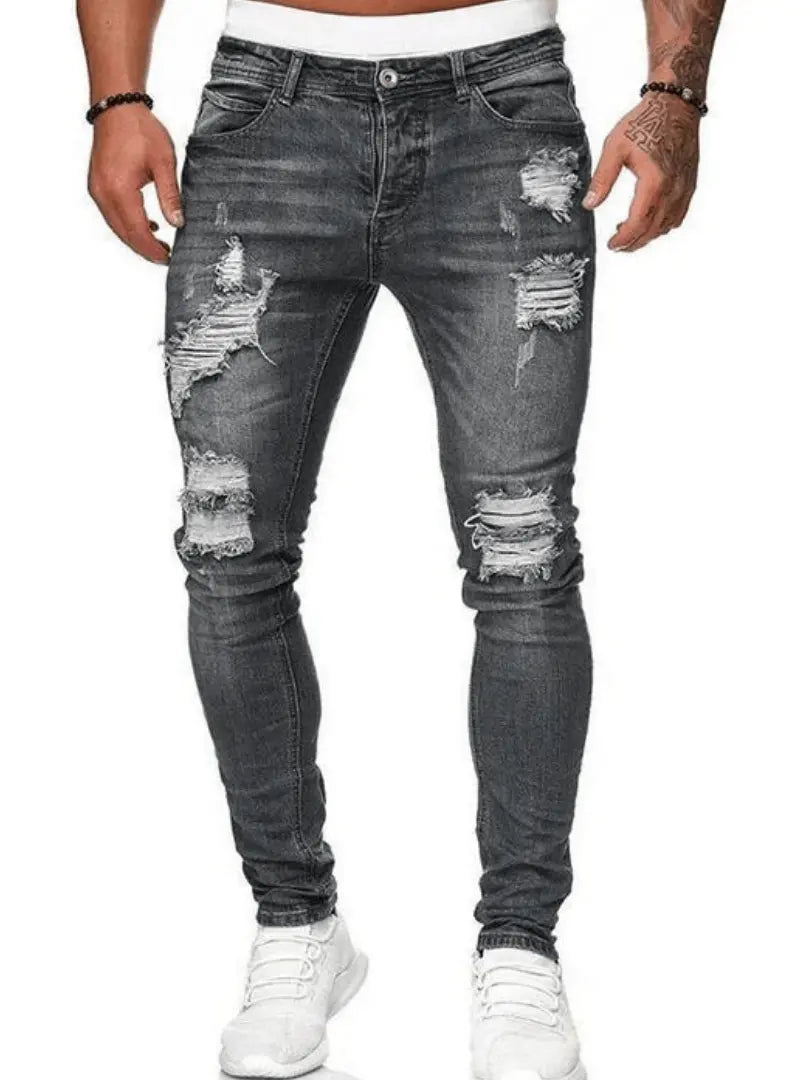 TrendFlex - Moderne Slim Fit Jeans For Menn Som Får Deg Til Å Se Bra Ut Motelys