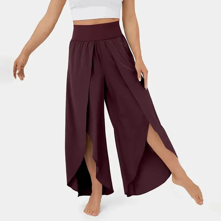 FlowFit - Yoga-bukser med Vide Ben for Komfort og Stil Motelys