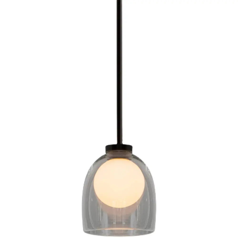 LumiSphere - Trendy Pendel med Lys Glasskule for Elegant Belysning Motelys