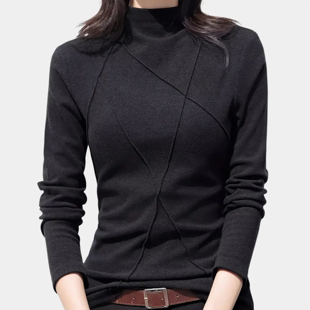 Halv Halsen Genser for Damer Motelys