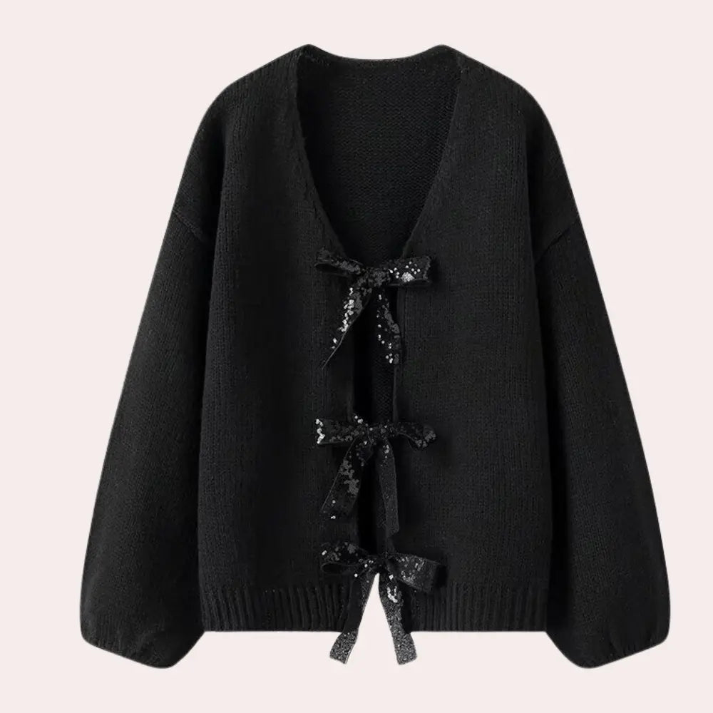 CozyLayer - Elegant Cardigan for Kvinner med Stil og Komfort Motelys