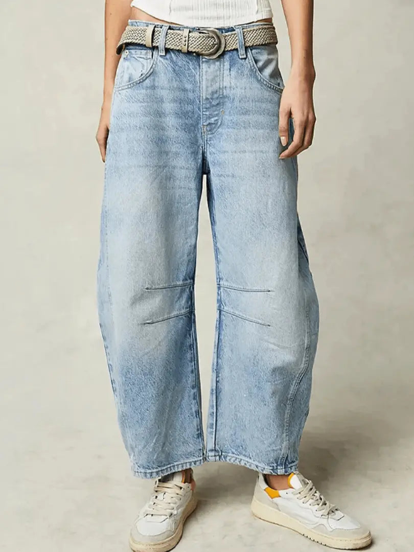 StyleRiver - Trendy Bohemske Jeans for Unik Komfort Motelys