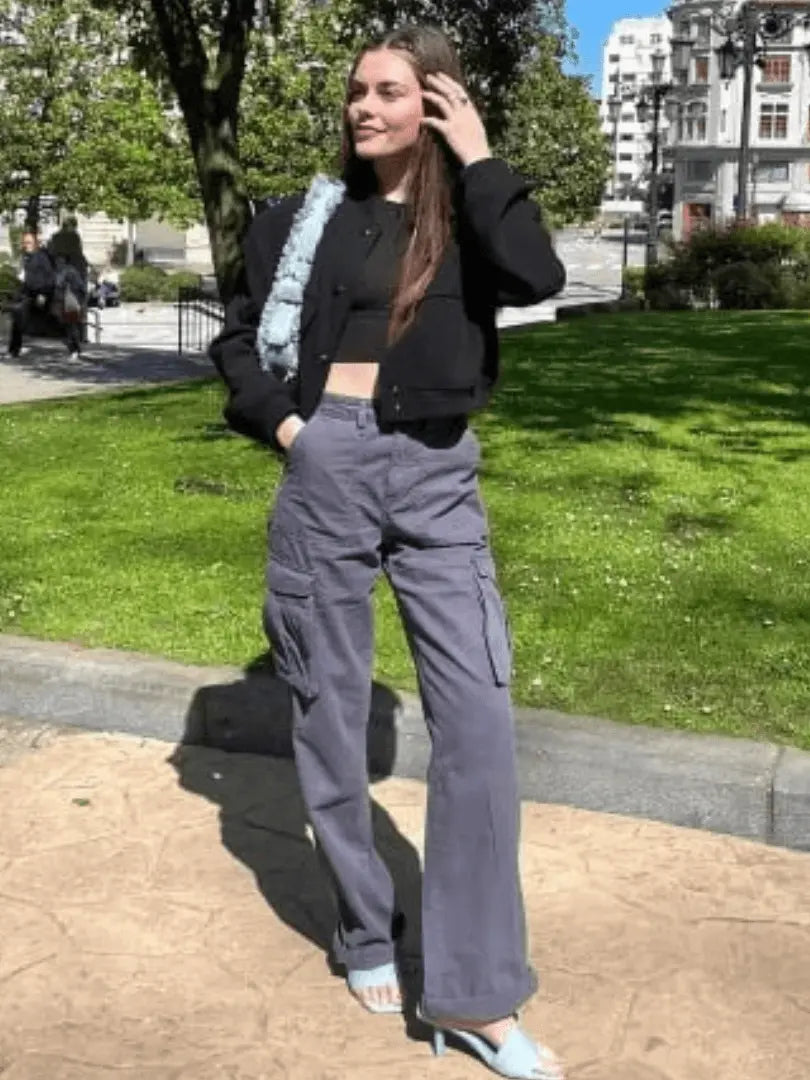 UrbanChic - Praktiske Cargobukse for Kvinner med Stil Motelys