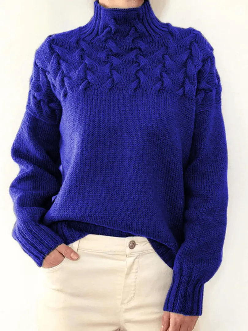 ChicLayer - Stilig Genser med Turtleneck for En Kald Dag Motelys