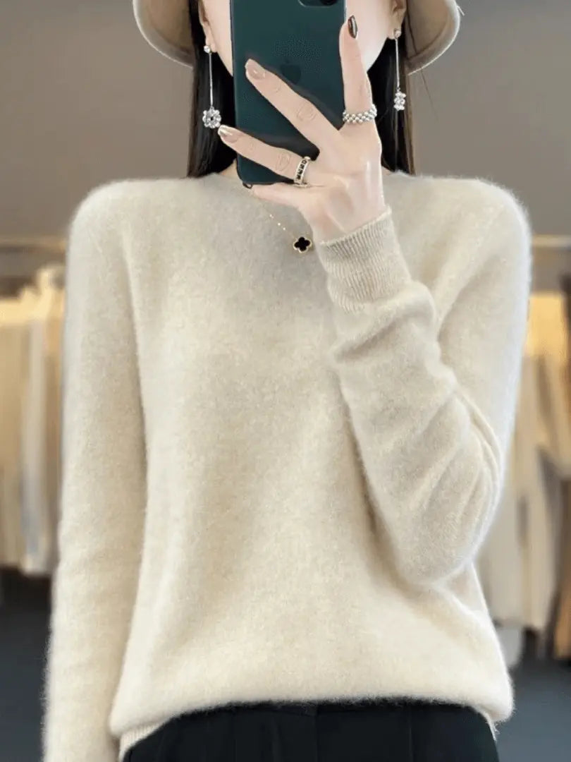 Cashmere Luxe - Elegante Cashmere Kvinne Genser for Hverdagsstil Motelys