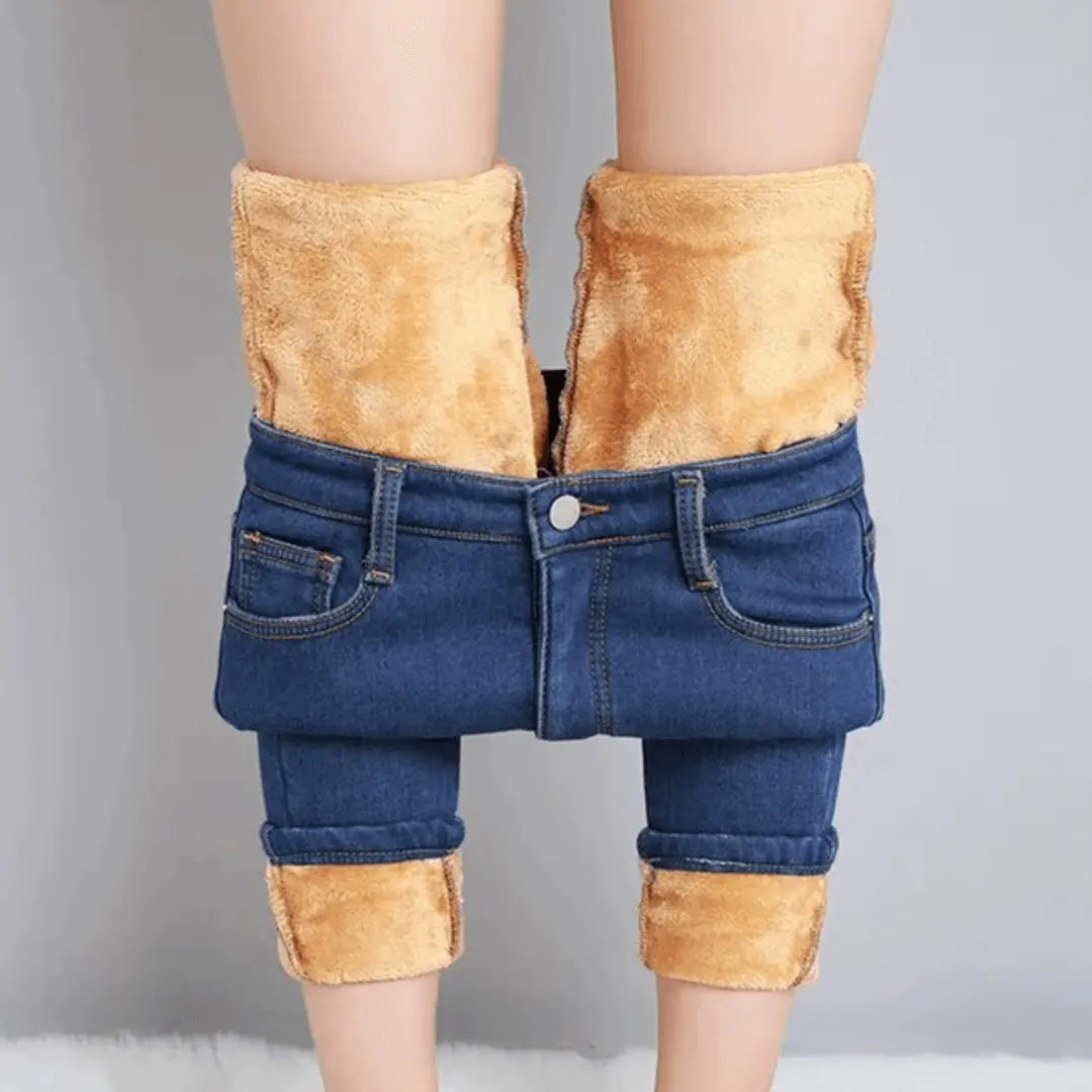 ChicWarmth - Termojeans for Kvinner for Komfort og Stil Motelys
