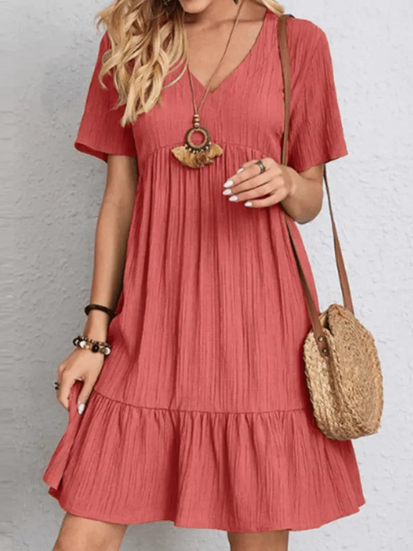 ChicCasual - Trendy Fritidskjole for Avslappende Dager Motelys