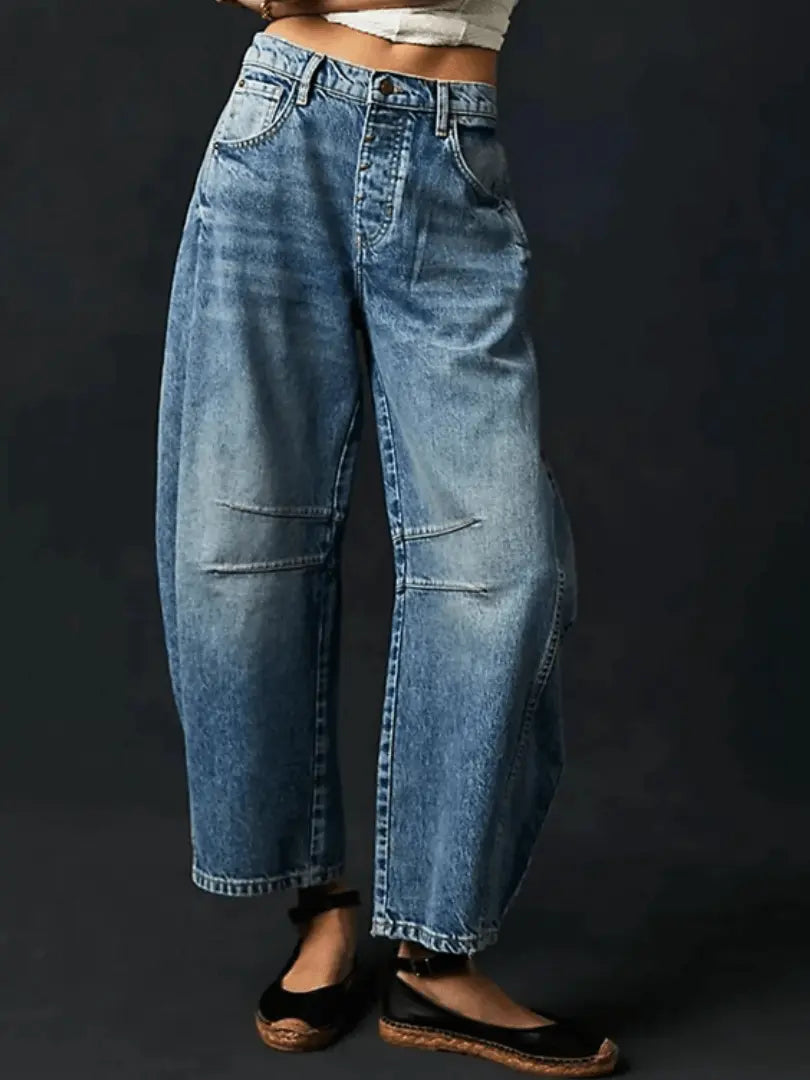 StyleRiver - Trendy Bohemske Jeans for Unik Komfort Motelys