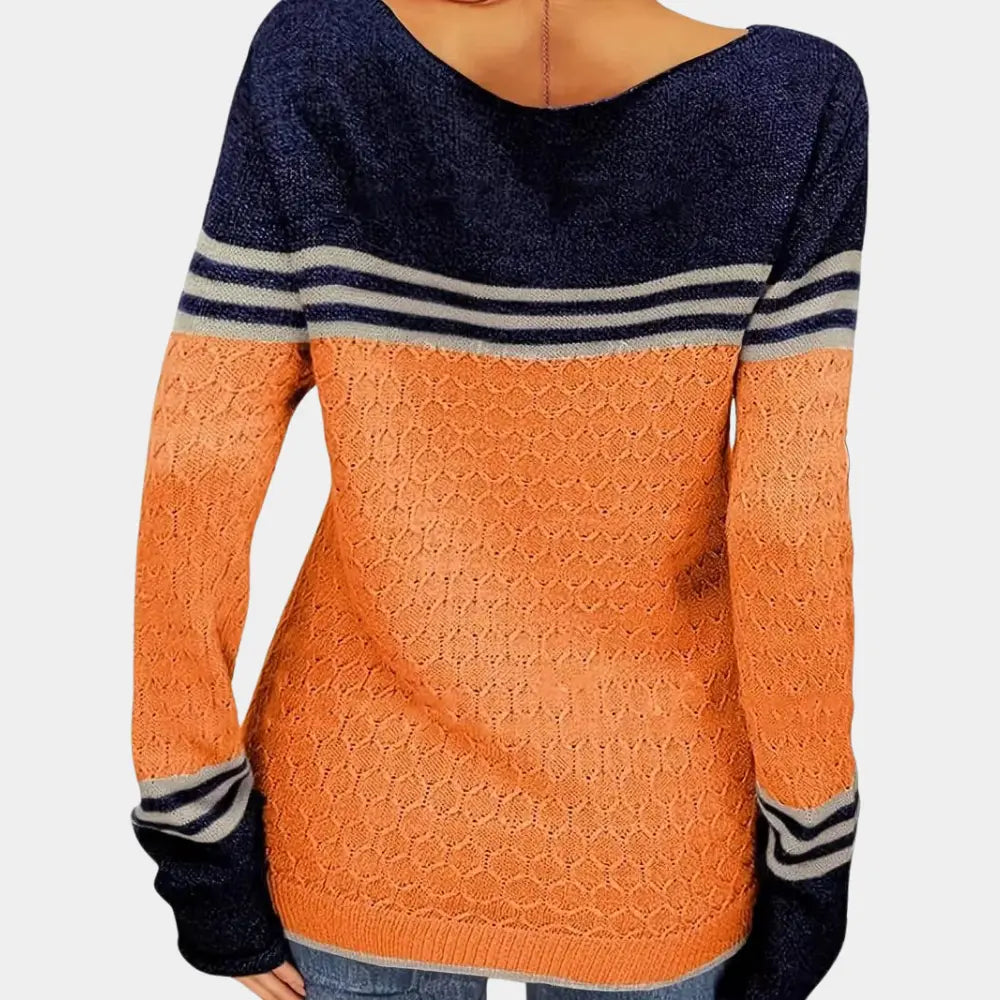 stripete genser for kvinner Motelys