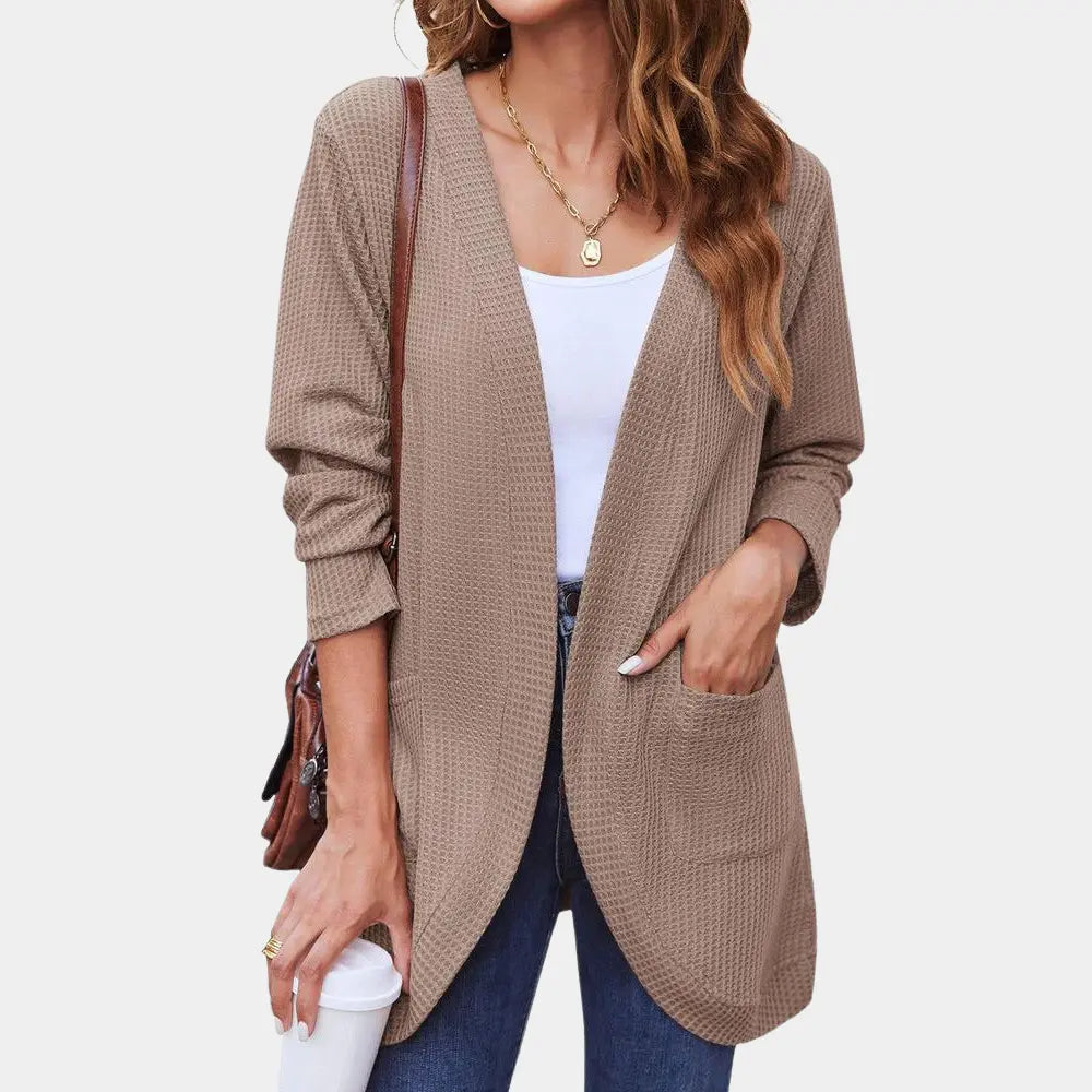 WarmNest - Cardigan for Kvinner med Komfort og Stil Motelys