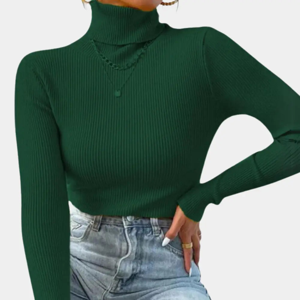 ChicWrap - Rullehalsgenser til Dame for Klassisk Stil Motelys