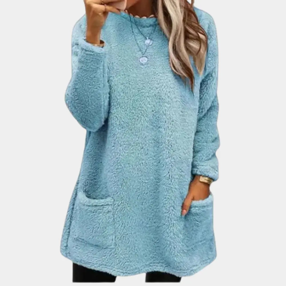 CozyVibe - Myk Damegenser for Hverdagens Komfort og Stil Motelys
