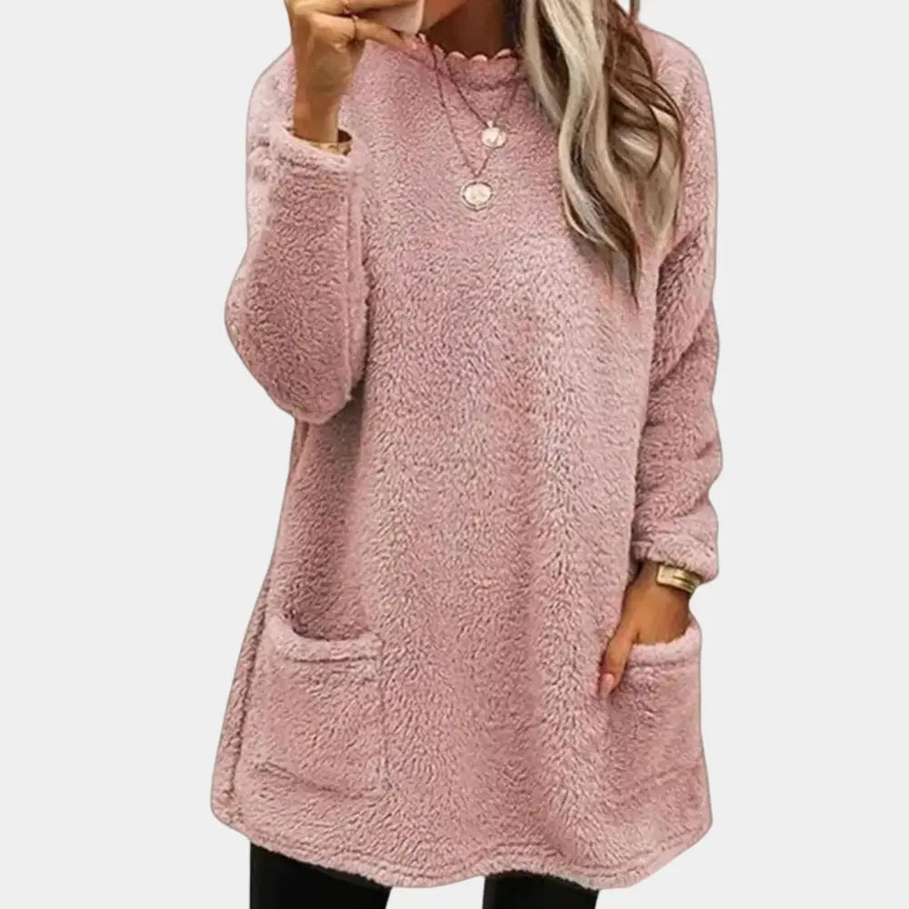 CozyVibe - Myk Damegenser for Hverdagens Komfort og Stil Motelys
