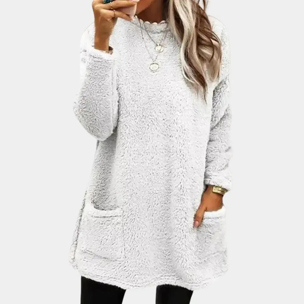 CozyVibe - Myk Damegenser for Hverdagens Komfort og Stil Motelys