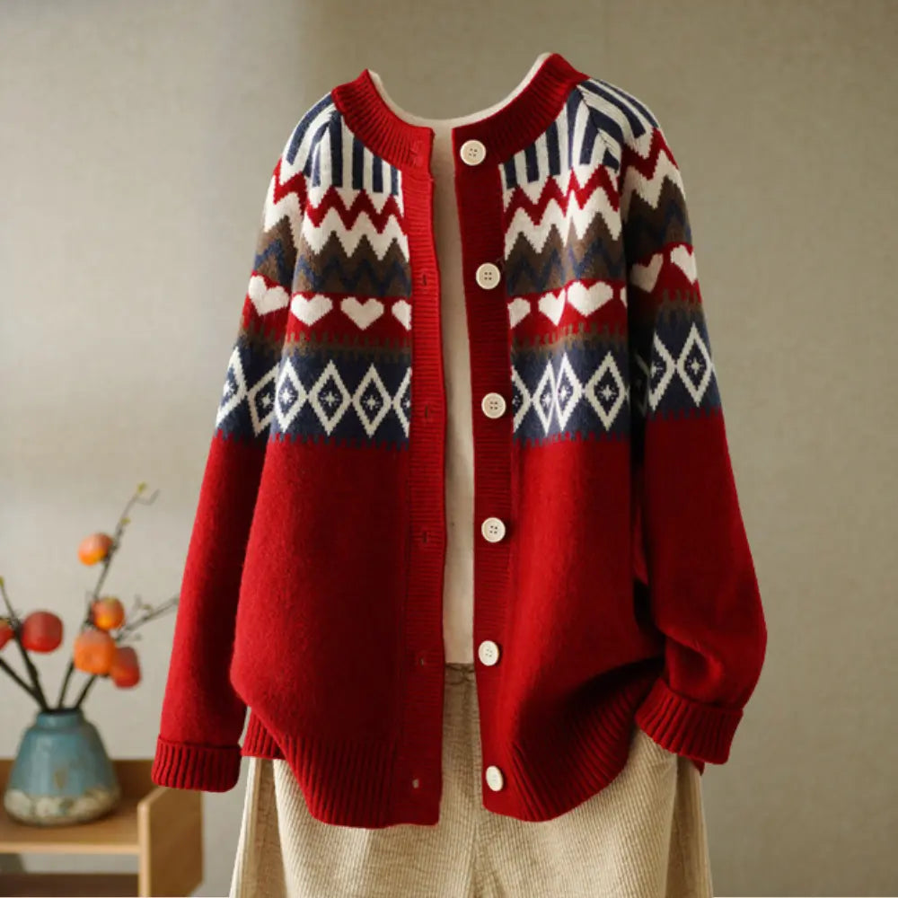 CozyVibe - Trendy Cardigan for Damer med Stil og Komfort Motelys