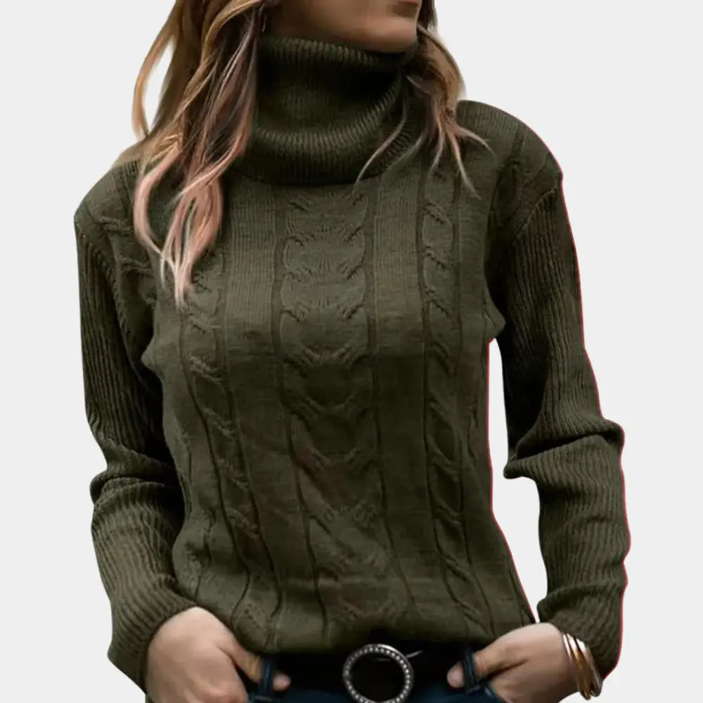 WarmStyle - Strikket Turtleneck-Genser til Dame Motelys