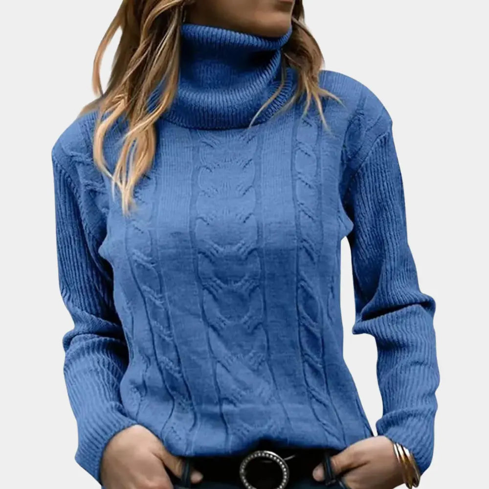WarmStyle - Strikket Turtleneck-Genser til Dame Motelys