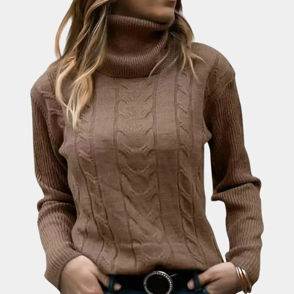 WarmStyle - Strikket Turtleneck-Genser til Dame Motelys