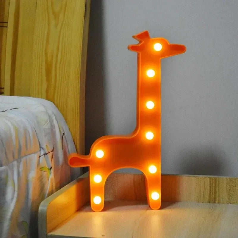 Animalia - Sjarmerende Bordlampe med Dyr til Barnerommet Motelys