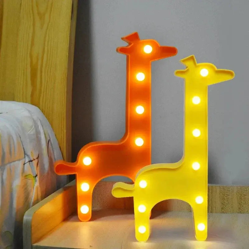 Animalia - Sjarmerende Bordlampe med Dyr til Barnerommet Motelys