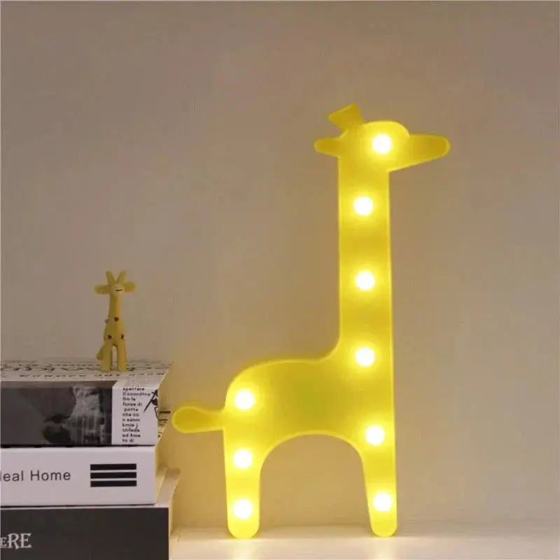 Animalia - Sjarmerende Bordlampe med Dyr til Barnerommet Motelys