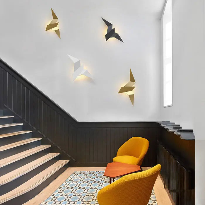 LumaFlee - Stilig Vegglampe med Fugledesign for Et Unikt Uttrykk Motelys