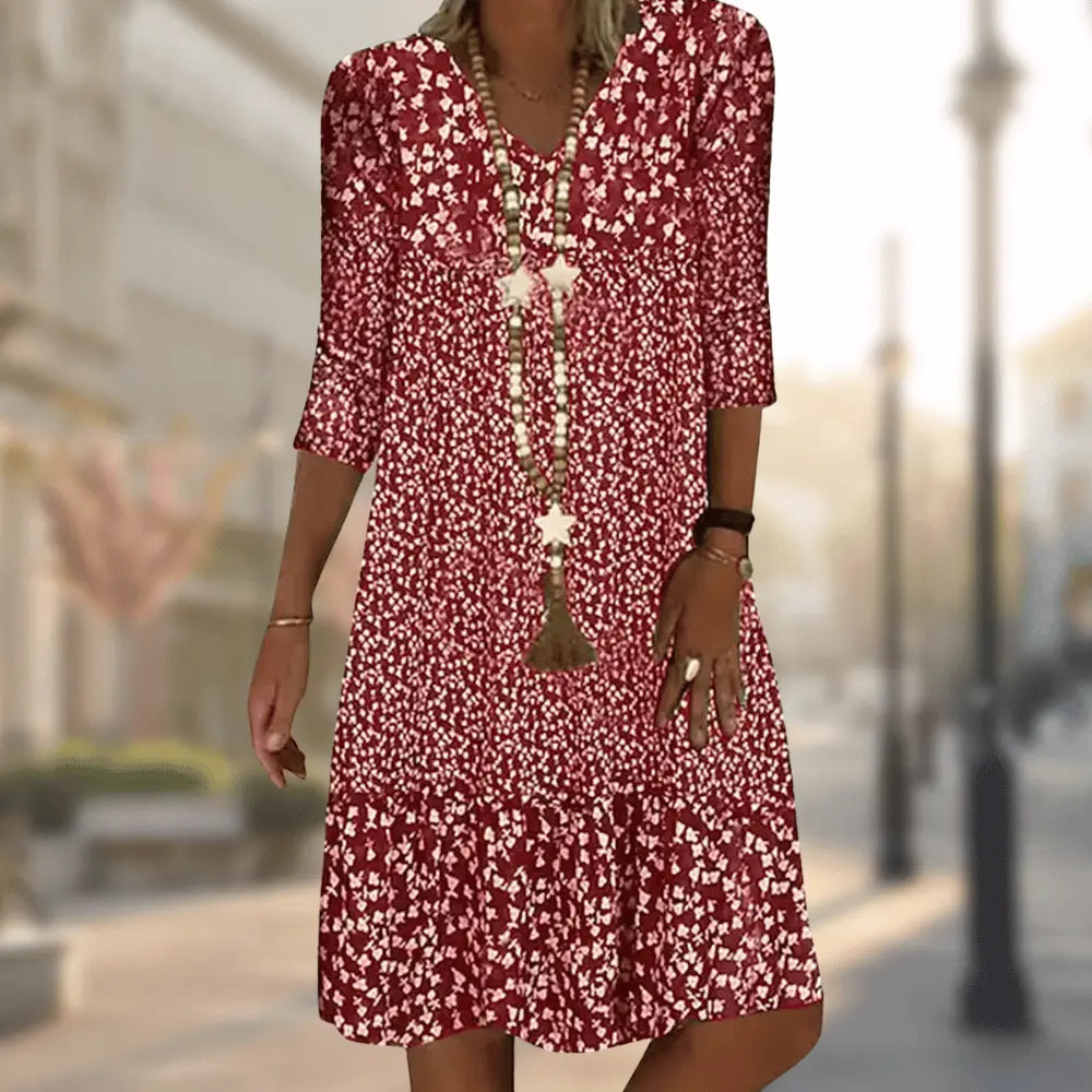 ElegantWear - Stilfull Midikjole for Hver Anledning Motelys