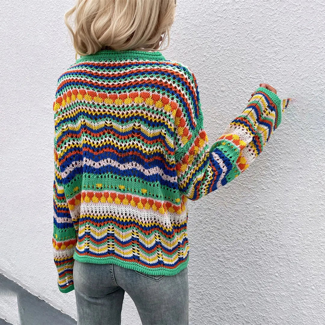 VividThreads - Fargerik Genser til Kvinner for Enestående Stil Motelys