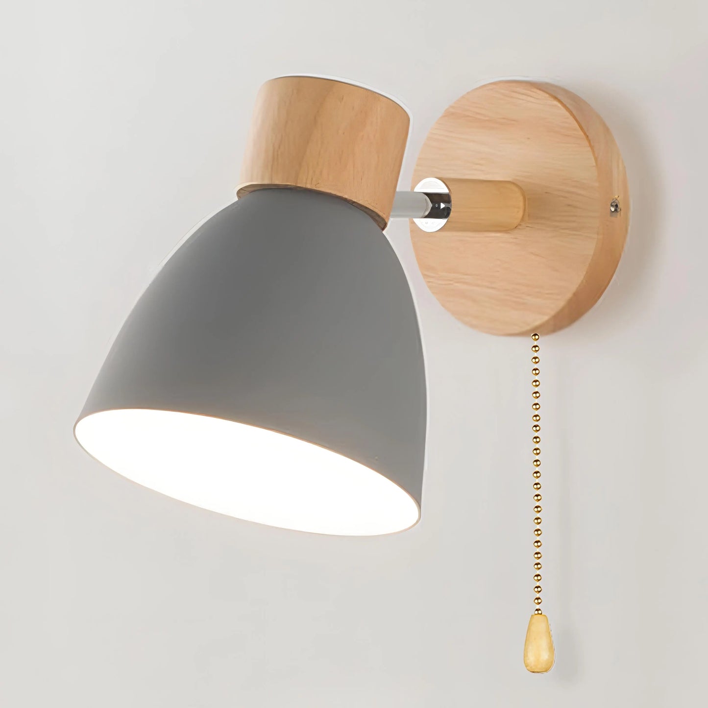 WoodLight - Stilig Vegglampe i Tre for Koselige Rom Motelys