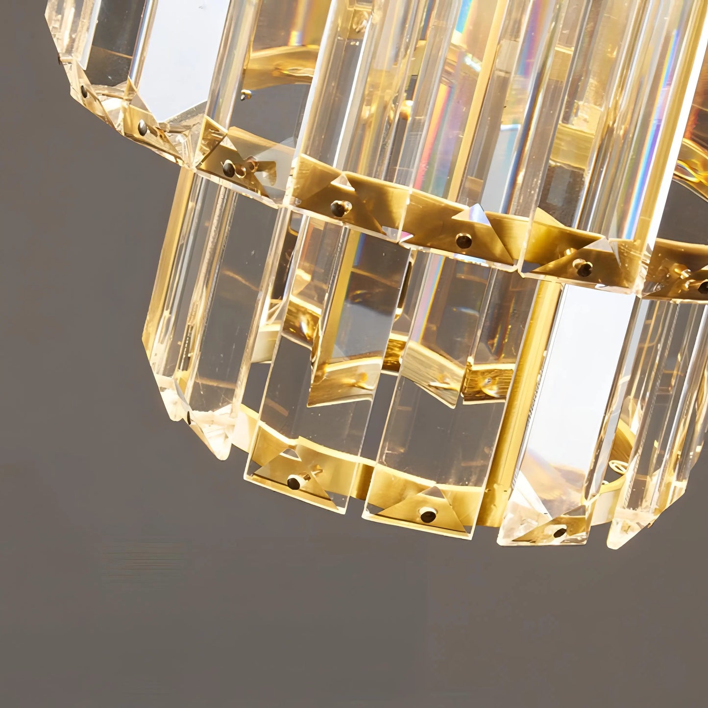 CrystalGlow - Elegant Pendellampe i Krystallglass Motelys