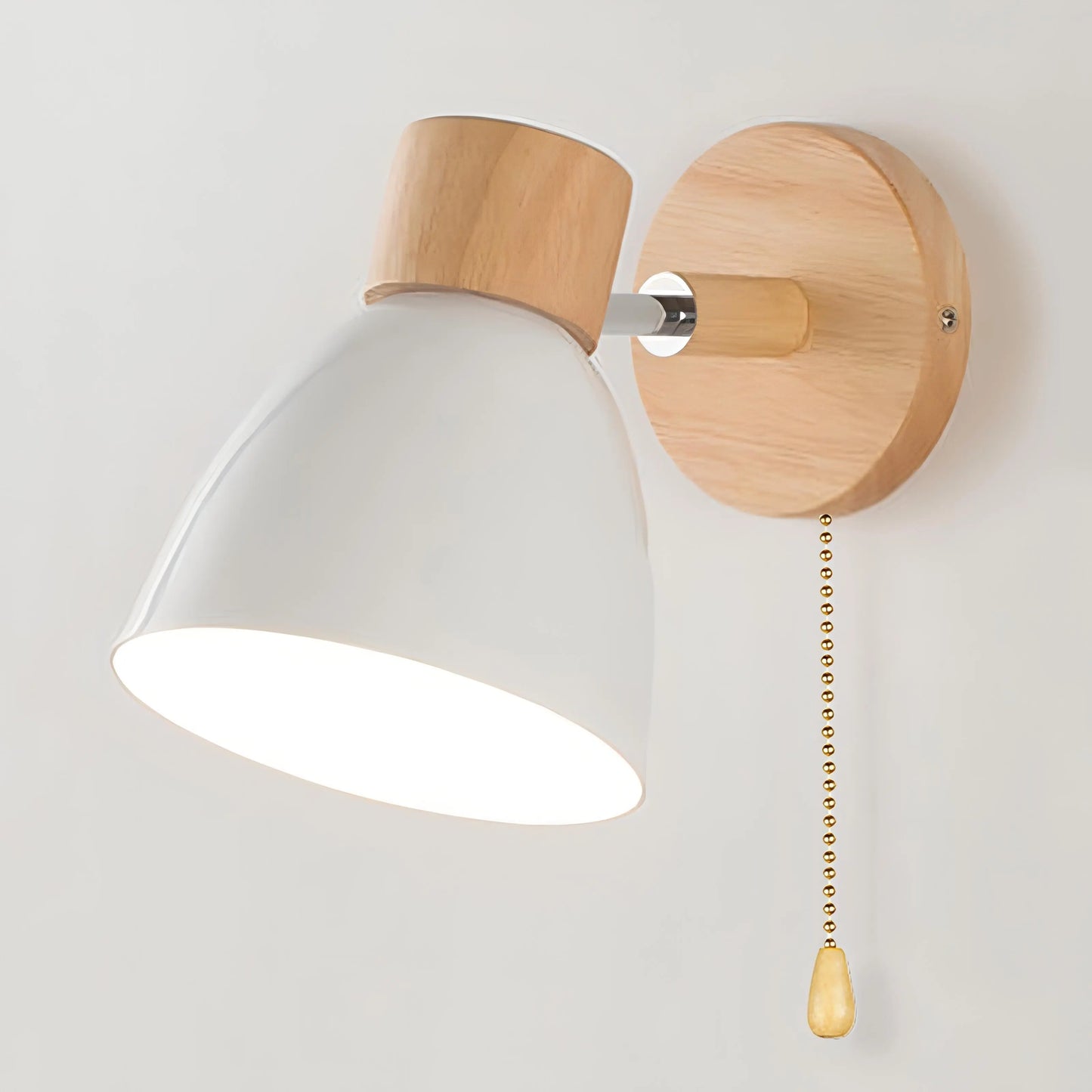 WoodLight - Stilig Vegglampe i Tre for Koselige Rom Motelys