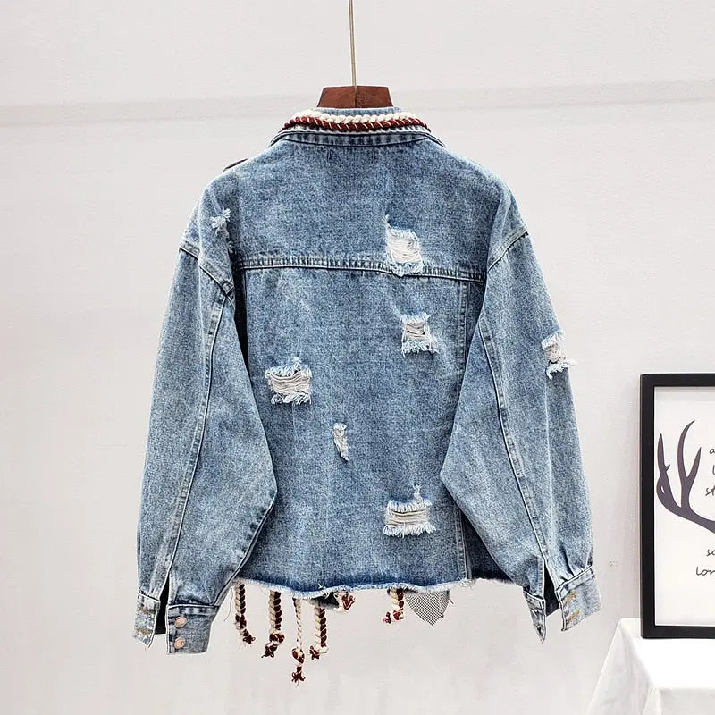 Denimjakke til kvinner Motelys
