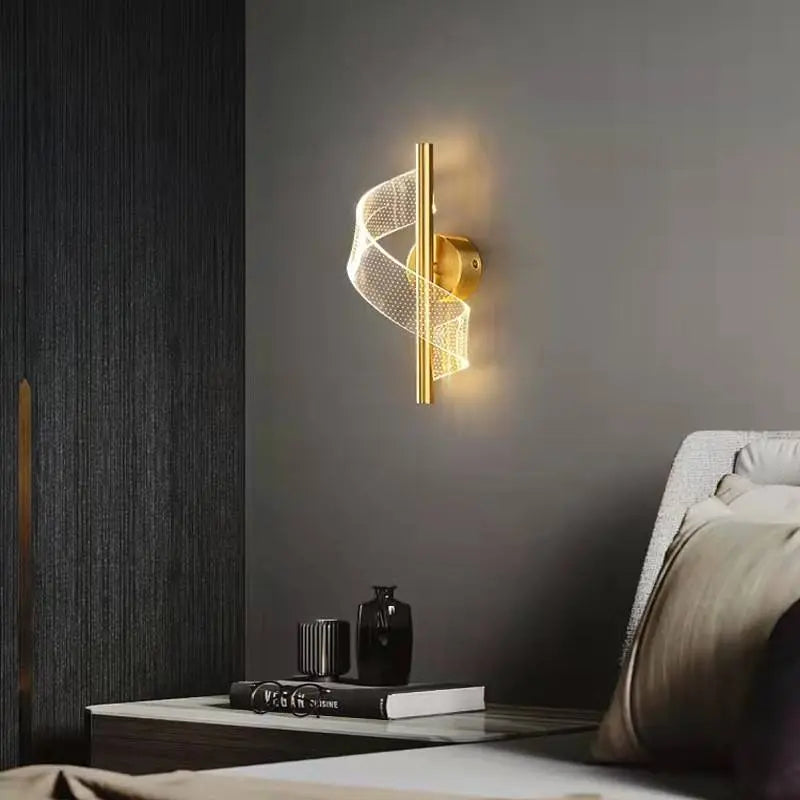 LumiStyle - Elegant Vegglampe med Glass for Moderne Interiør Motelys