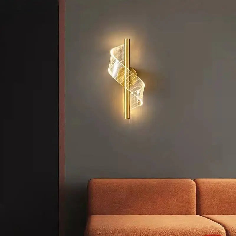 LumiStyle - Elegant Vegglampe med Glass for Moderne Interiør Motelys
