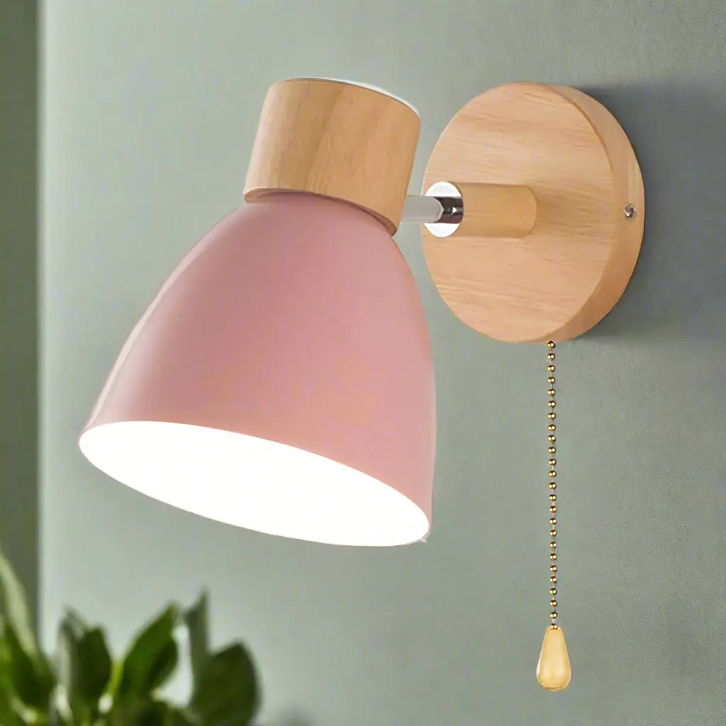 WoodLight - Stilig Vegglampe i Tre for Koselige Rom Motelys