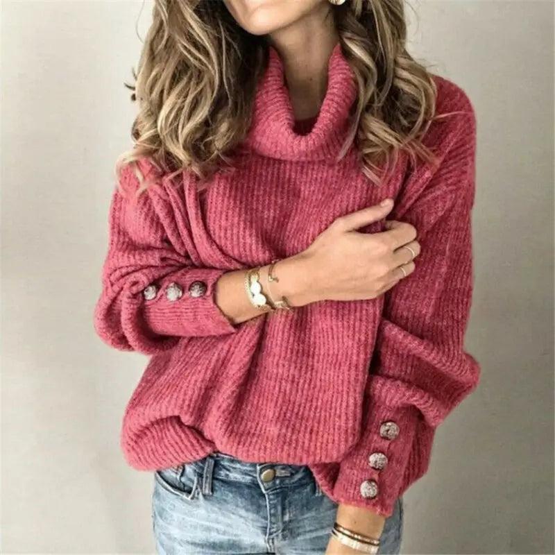 KnitStyle - Strikket Turtleneck for Trendy Komfort Motelys