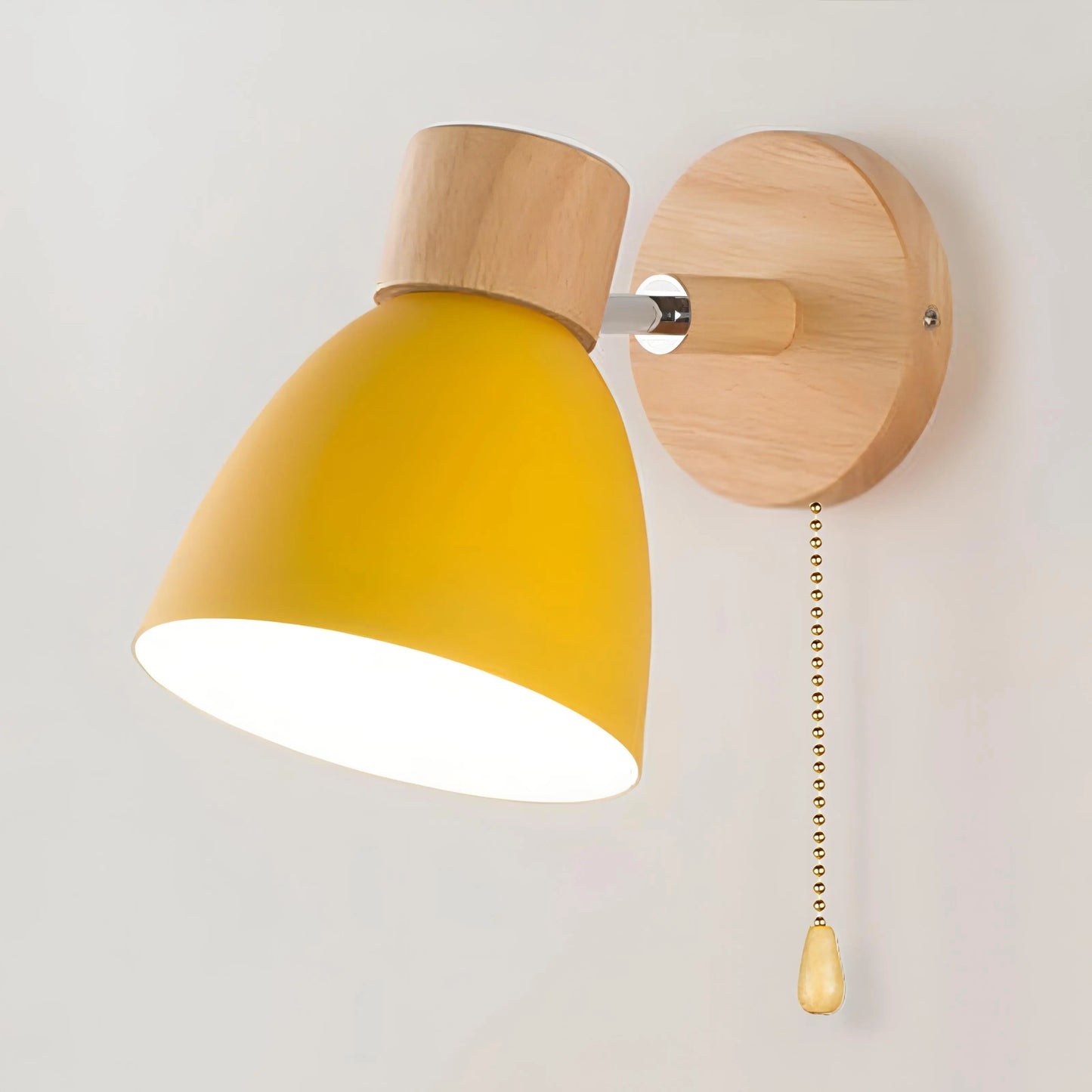 WoodLight - Stilig Vegglampe i Tre for Koselige Rom Motelys
