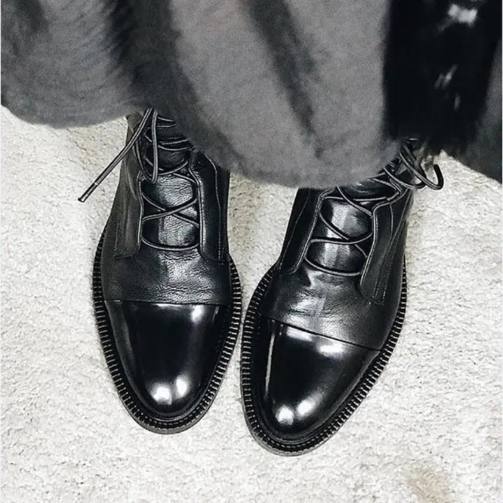 VintageVibes - Trendy Vintage-støvler for Kvinner Motelys