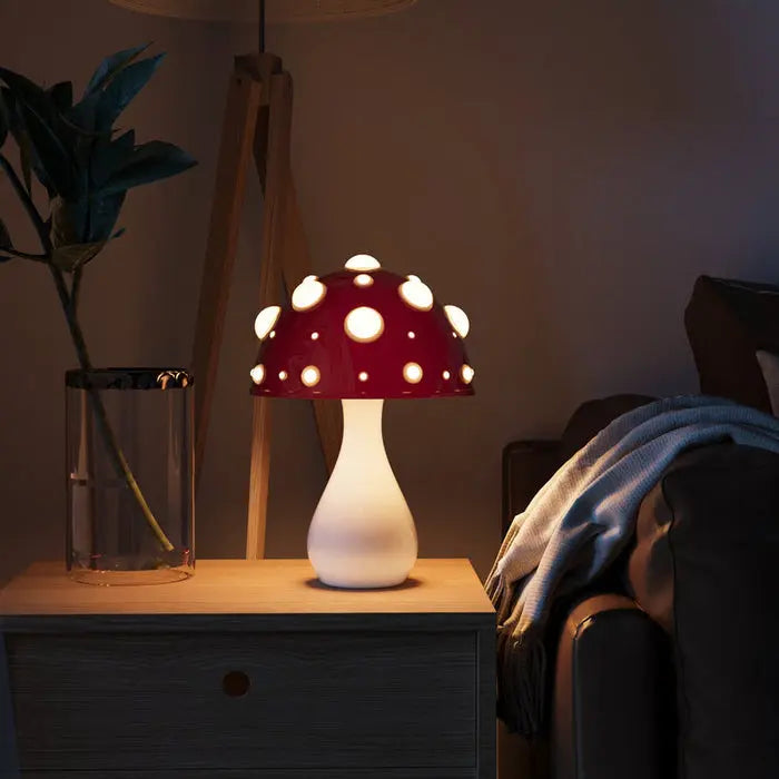 GlowMush - Trendy Mushroom LED-bordlampe for Stemningsfull Belysning Motelys