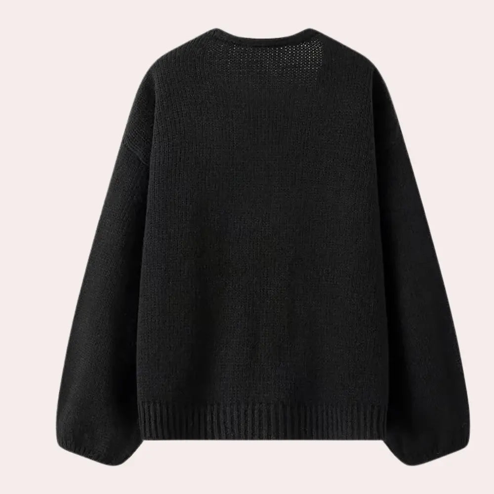 CozyLayer - Elegant Cardigan for Kvinner med Stil og Komfort Motelys