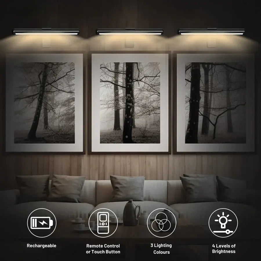 Trådløs LED-belysning for bilder Motelys