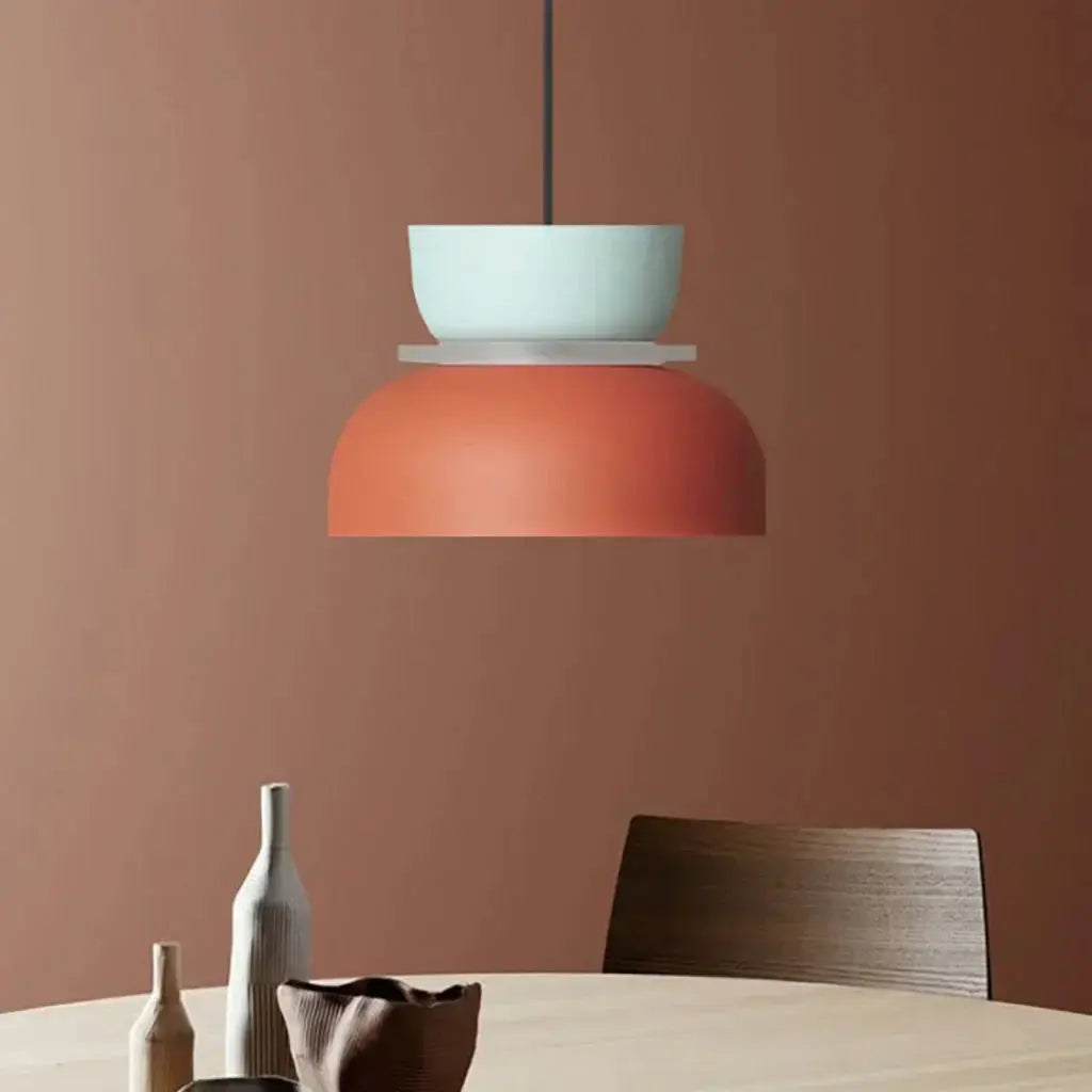VibrantGlow - Color Block Pendellampe for Et Moderne Hjem Motelys