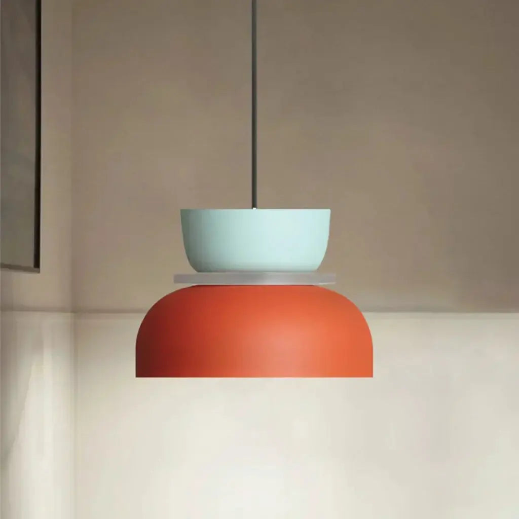 VibrantGlow - Color Block Pendellampe for Et Moderne Hjem Motelys