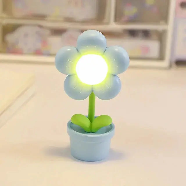 GlowPetal - Sjarmerende Blomsterformet Bordlampe for Koselig Belysning Motelys