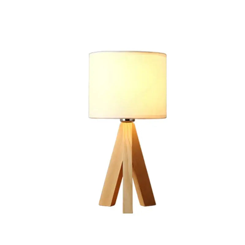 WoodLight - Moderne Bordlampe i Tre for Hjemmet Motelys