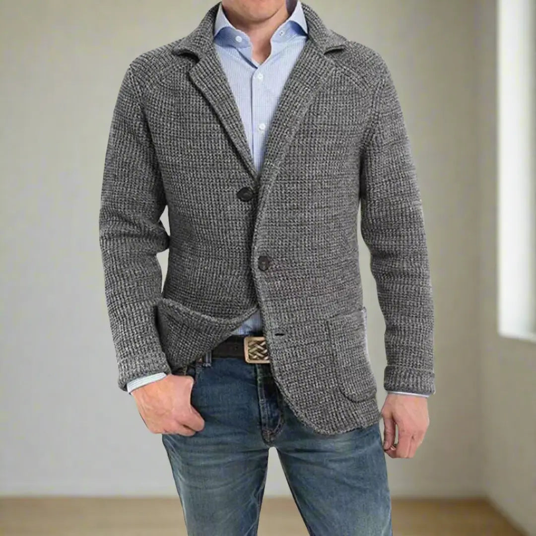 UrbanWardrobe - Herrevest i Ull med Knapper for Komfort og Stil Motelys
