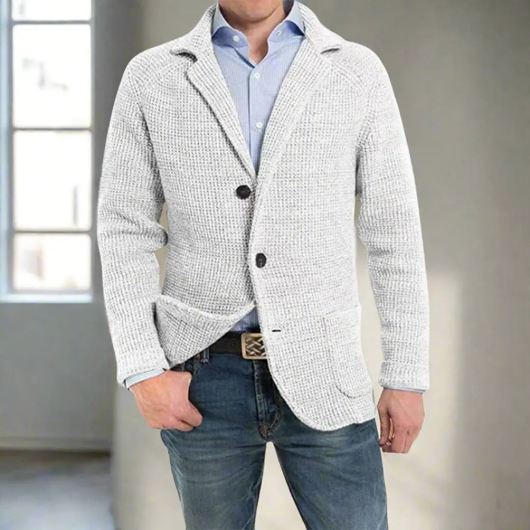 UrbanWardrobe - Herrevest i Ull med Knapper for Komfort og Stil Motelys