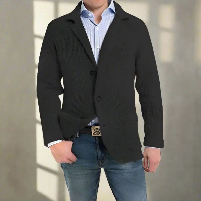 UrbanWardrobe - Herrevest i Ull med Knapper for Komfort og Stil Motelys